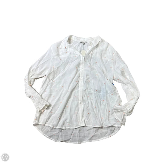 New! Top Long Sleeve By Francesca's In White, Size: Xl