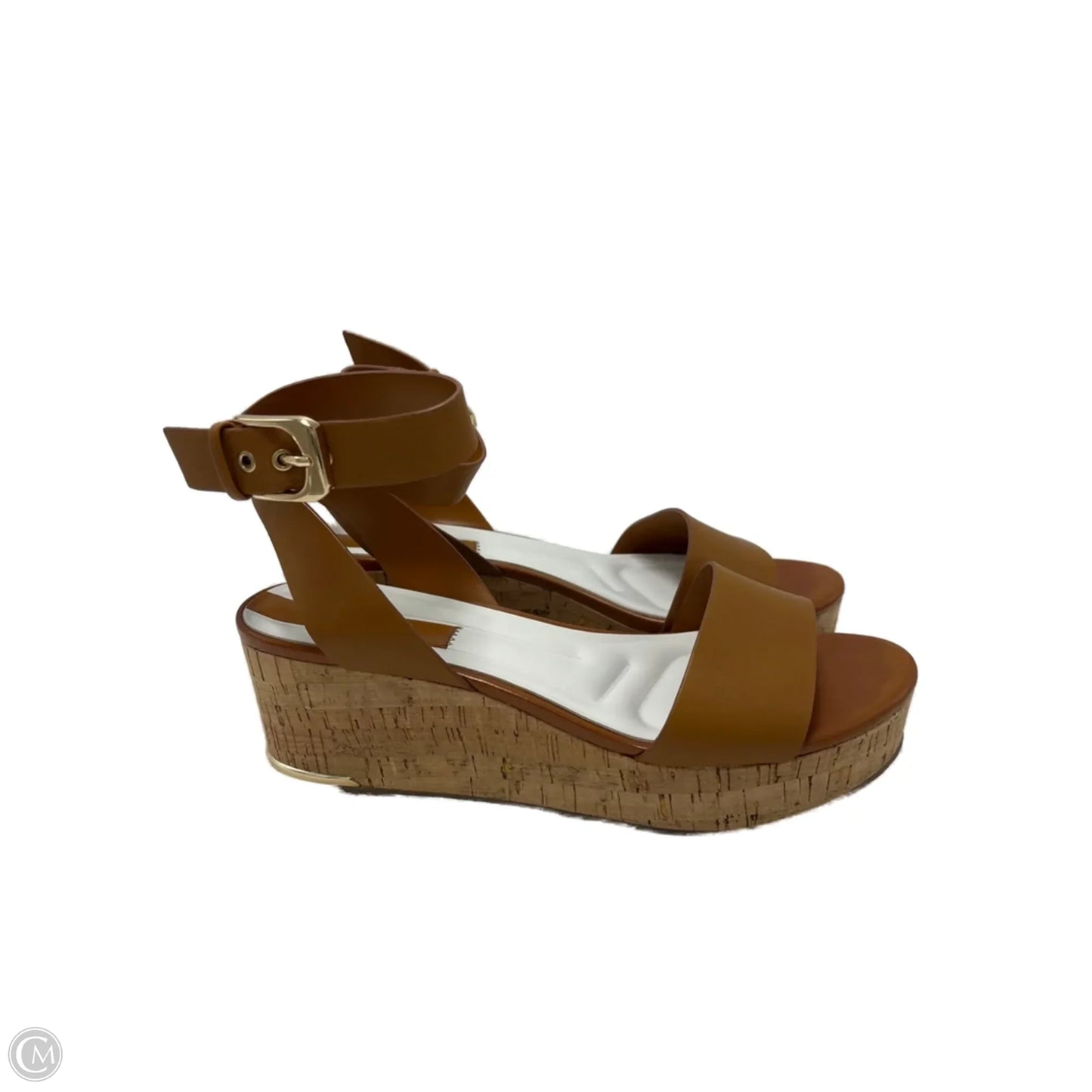Sandals Heels Platform By Franco Sarto In Brown, Size: 9