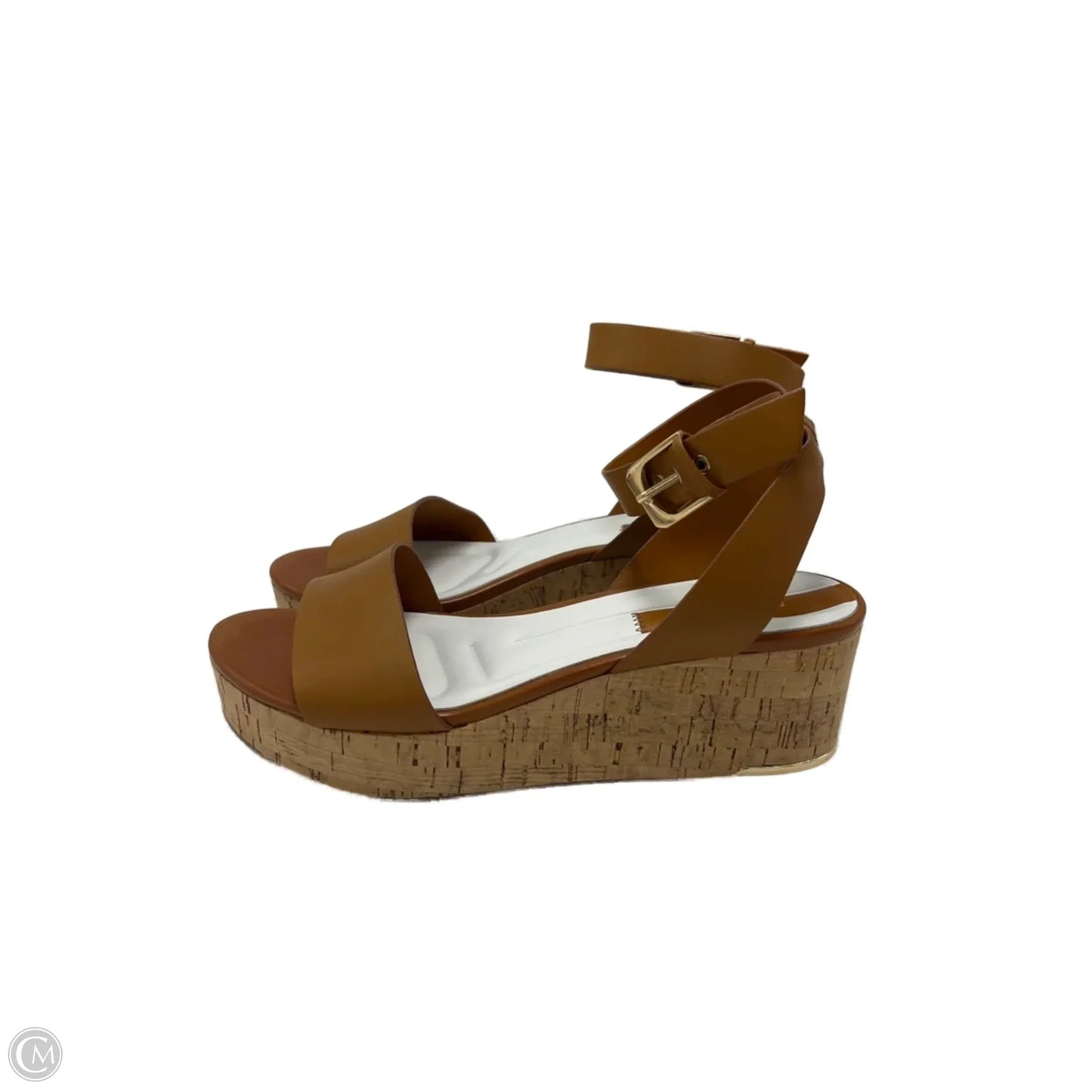Sandals Heels Platform By Franco Sarto In Brown, Size: 9