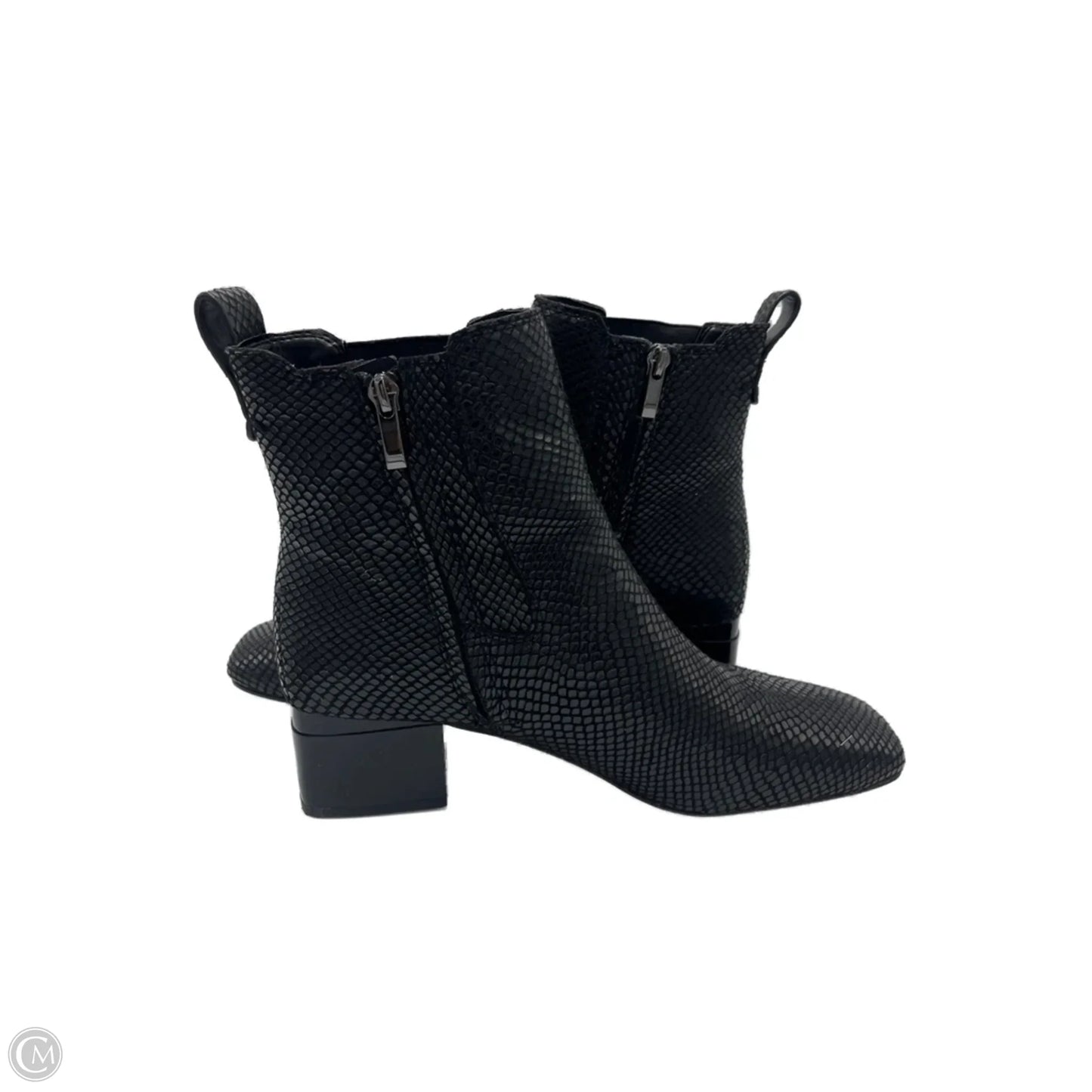 Boots Ankle Heels By Franco Sarto In Black, Size: 9