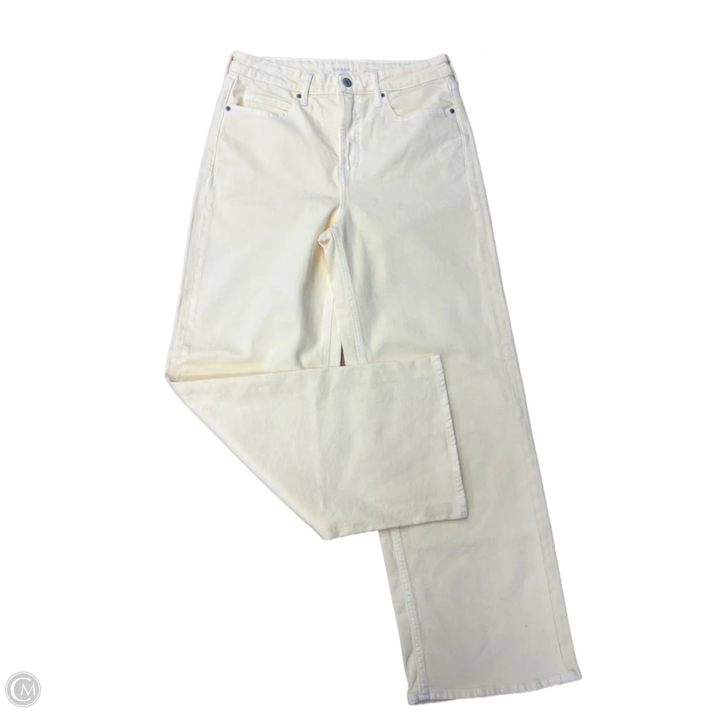 Jeans Wide Leg By Old Navy In Yellow, Size: 8