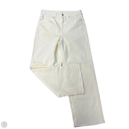 Jeans Wide Leg By Old Navy In Yellow, Size: 8