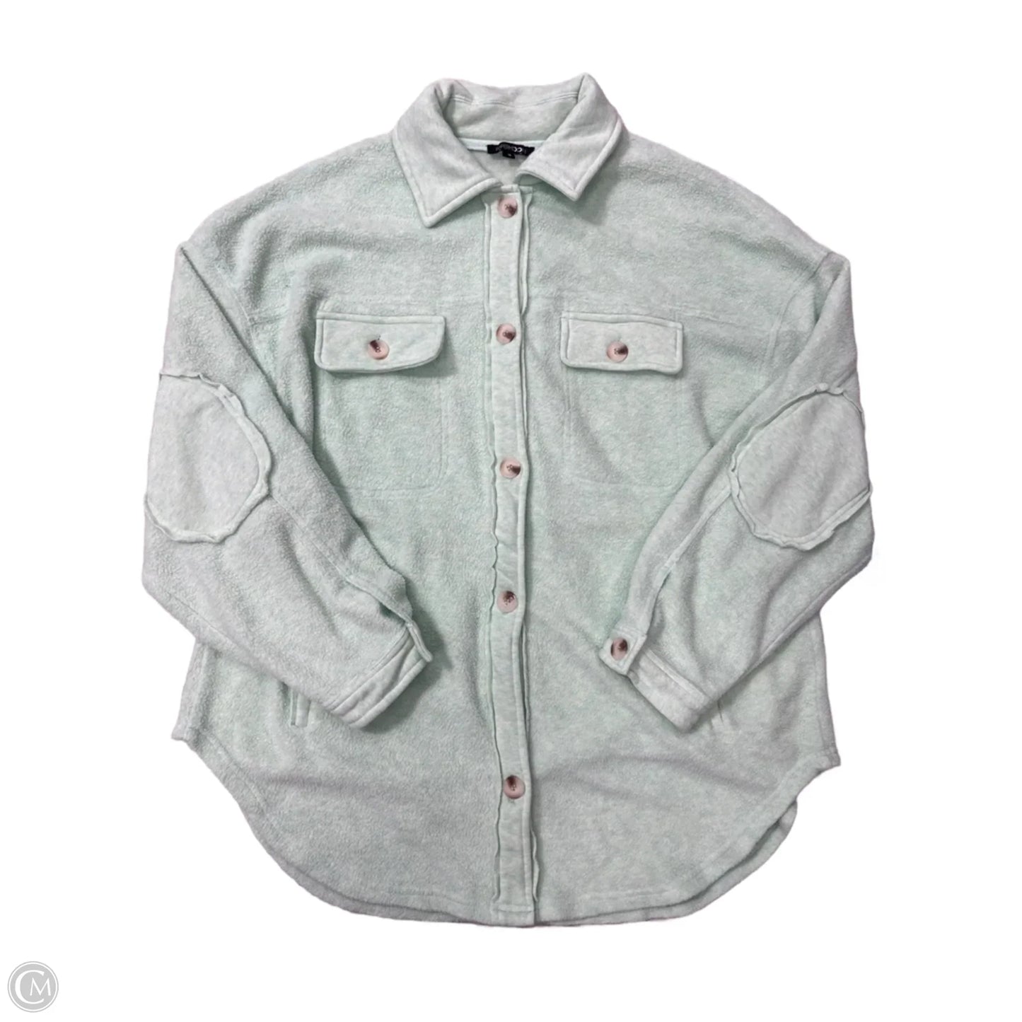Jacket Shirt By Papermoon In Green, Size: M