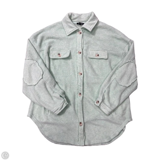 Jacket Shirt By Papermoon In Green, Size: M