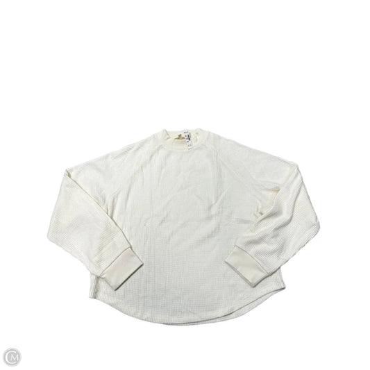New! Top Long Sleeve By Madewell In Cream, Size: L
