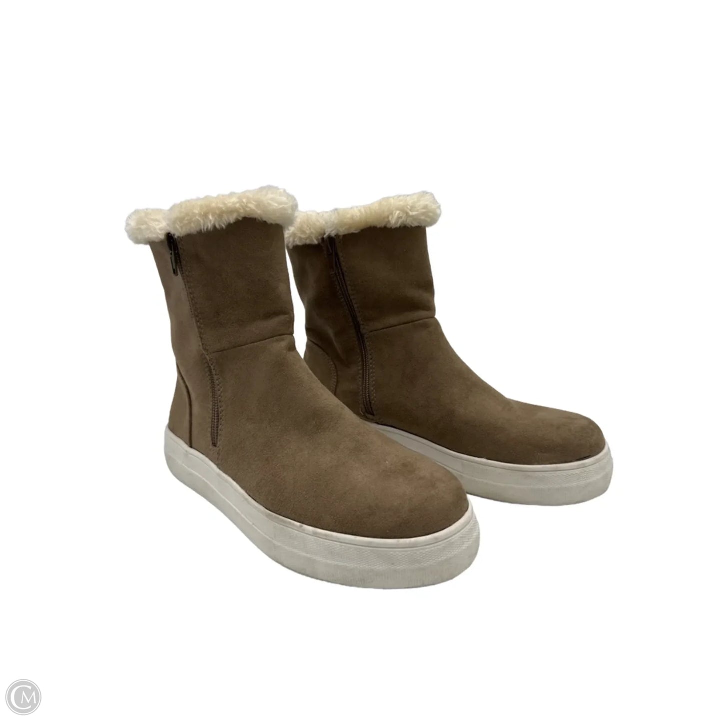Boots Ankle Flats By Mia In Beige, Size: 7