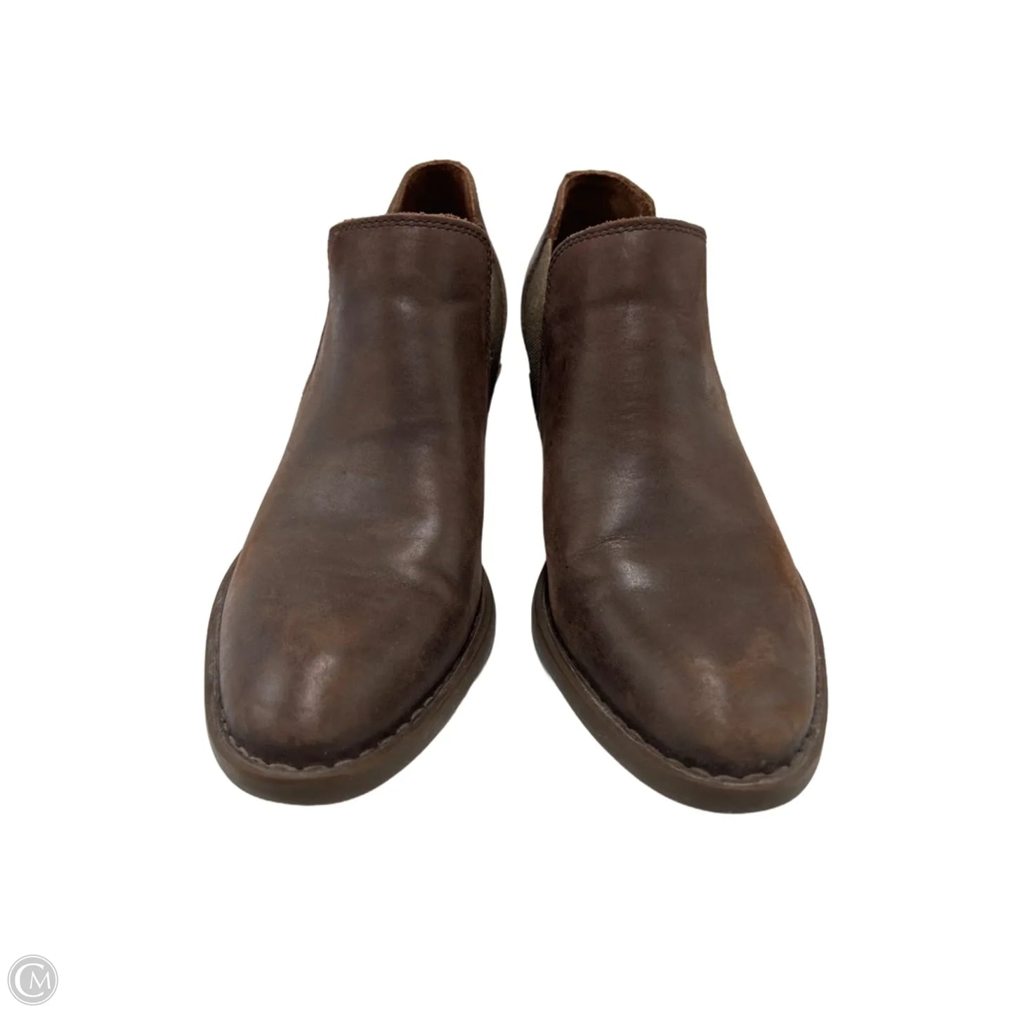 Boots Ankle Heels By Born In Brown, Size: 9