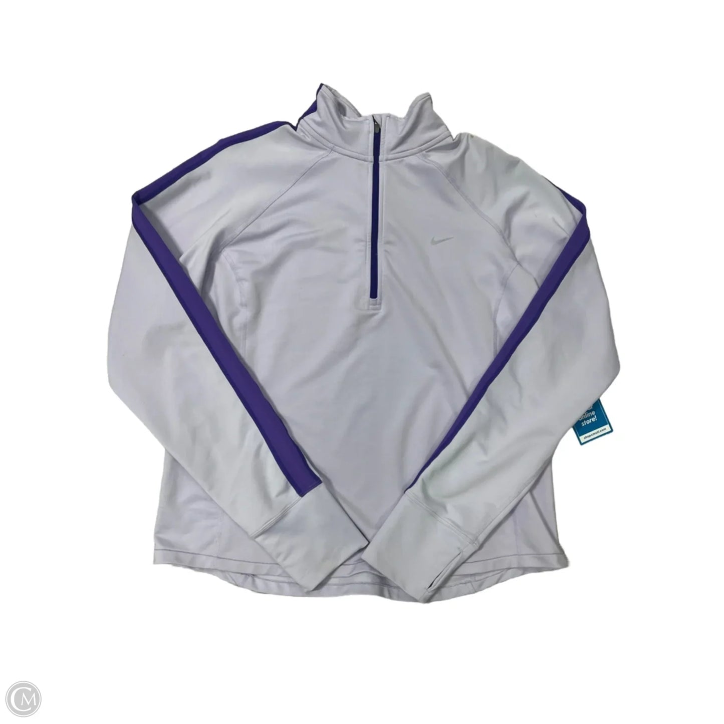 Athletic Jacket By Nike In Purple, Size: Xl