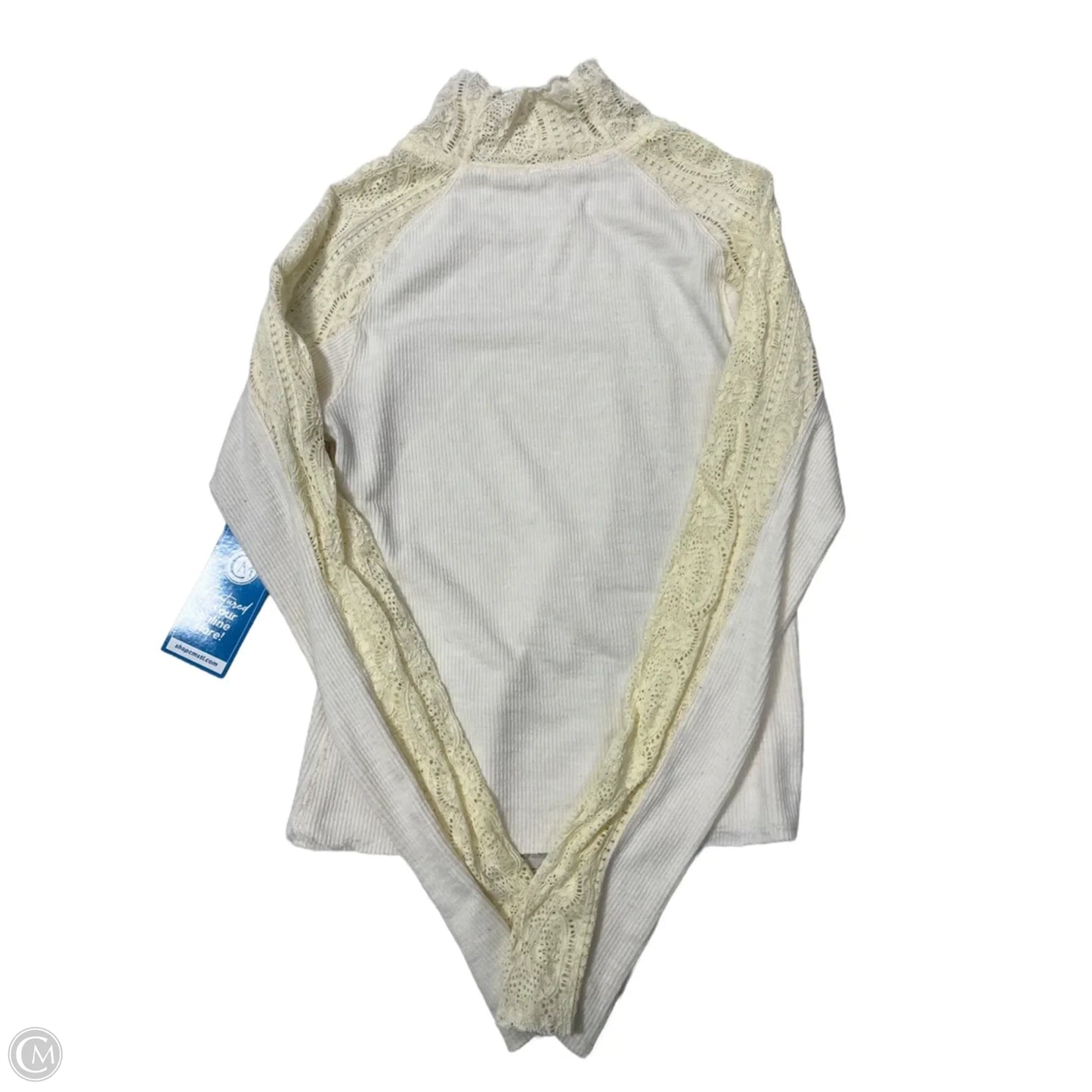 Top Long Sleeve By Free People In Cream, Size: M