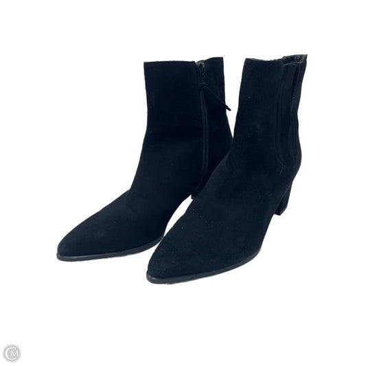 Boots Designer By Stuart Weitzman In Black, Size: 6.5