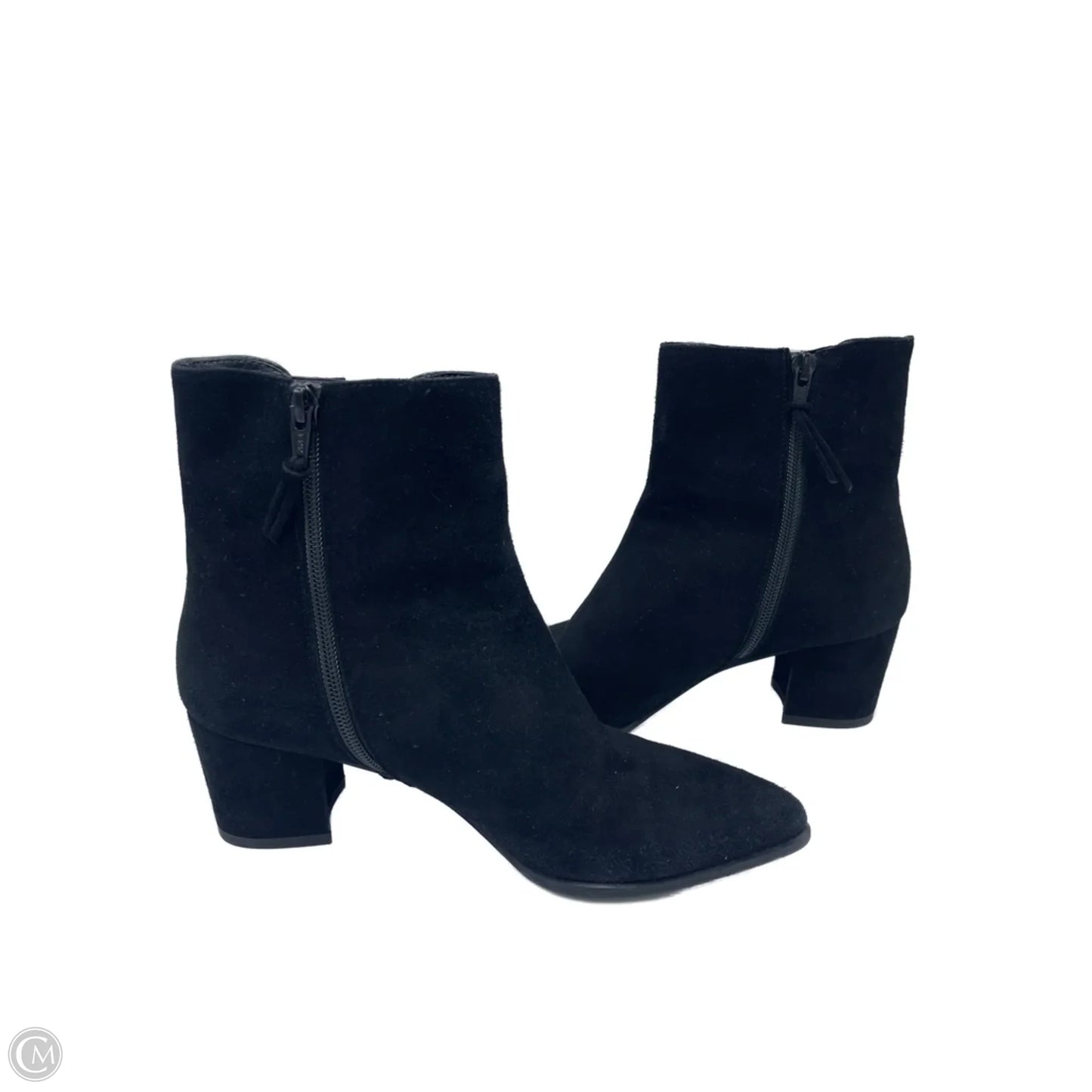 Boots Designer By Stuart Weitzman In Black, Size: 6.5