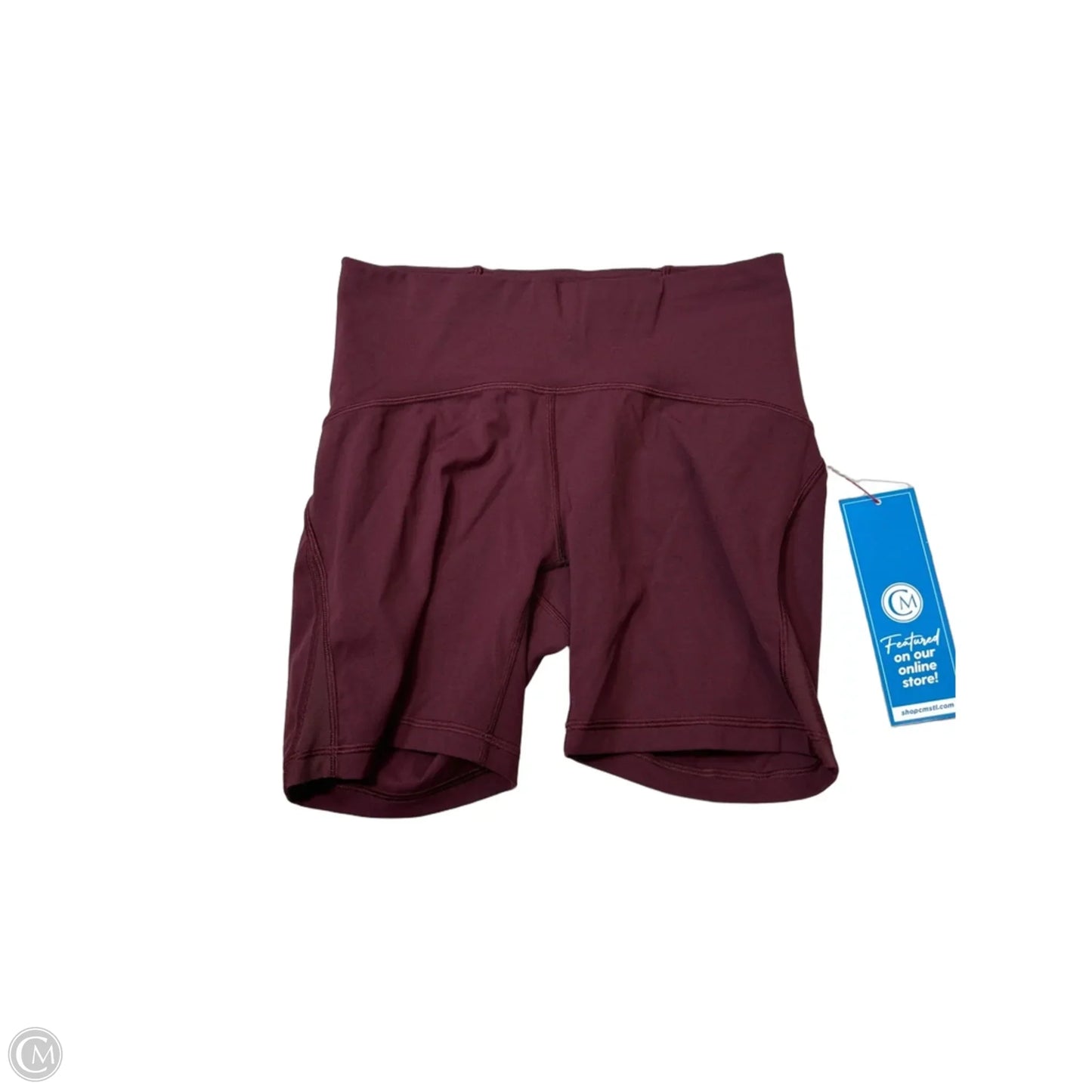 Athletic Shorts By Lululemon In Maroon, Size: S