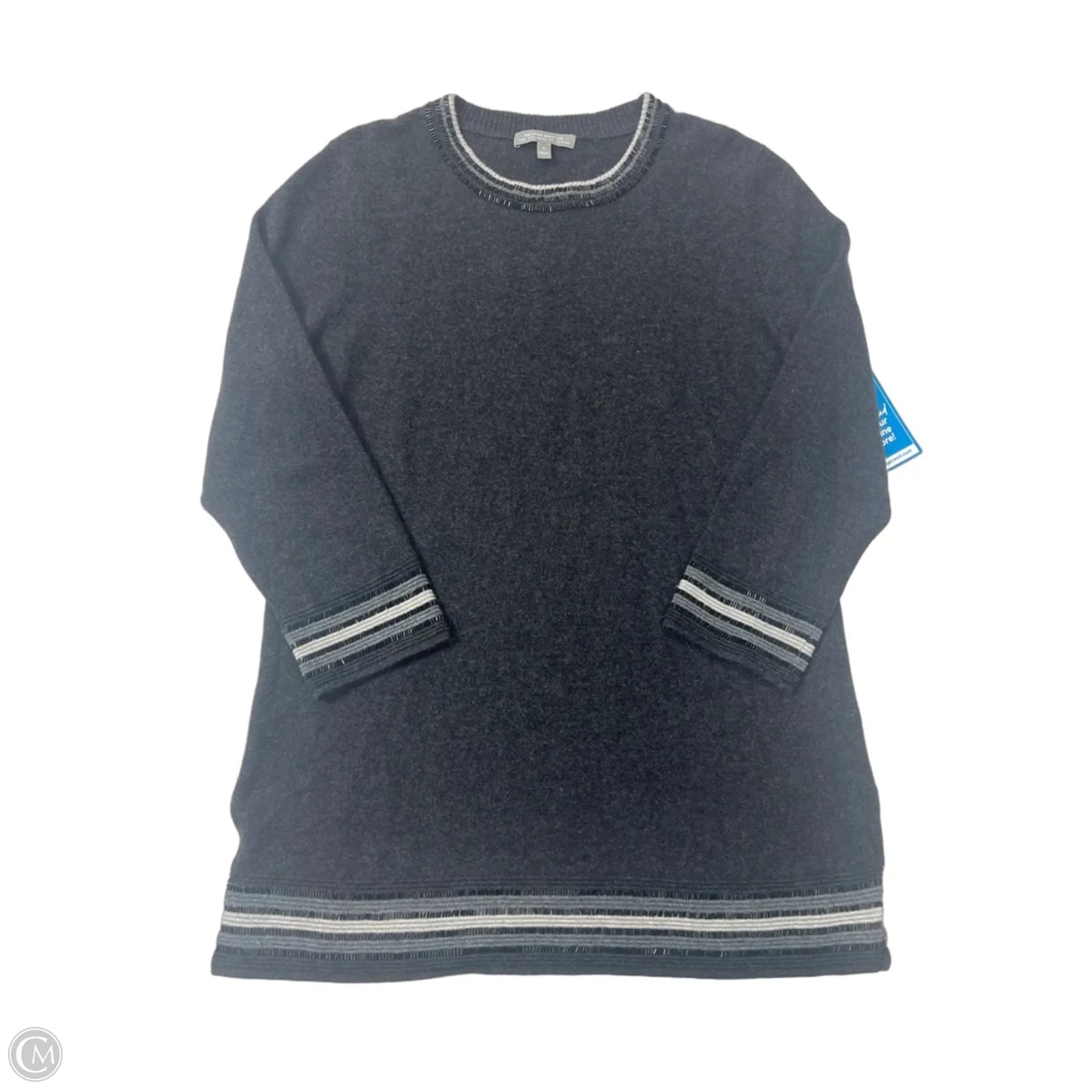 Sweater Designer By Neiman Marcus In Grey, Size: L
