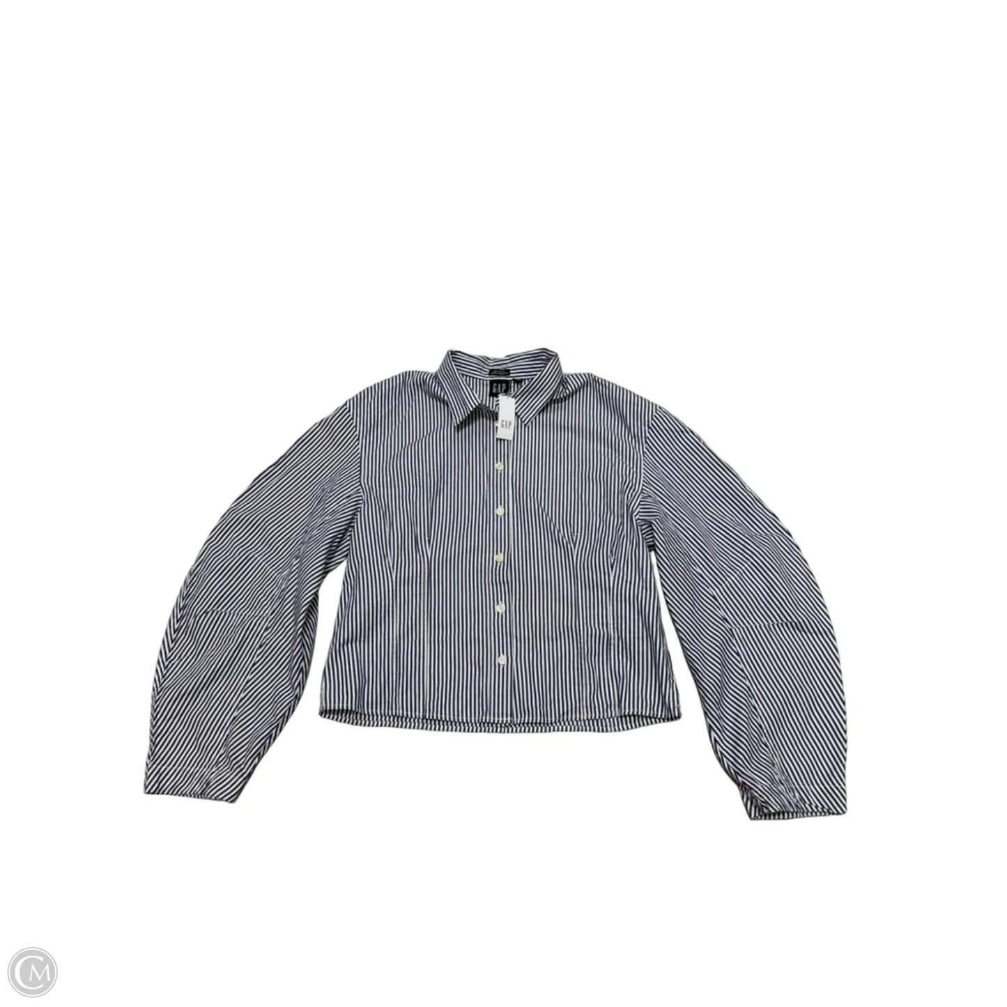 New! Top Long Sleeve By Gap In Striped Pattern, Size: M