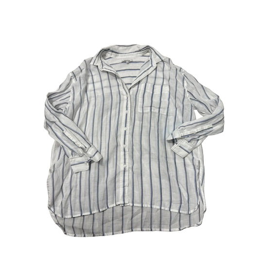Top Long Sleeve By Madewell In Striped Pattern, Size: M
