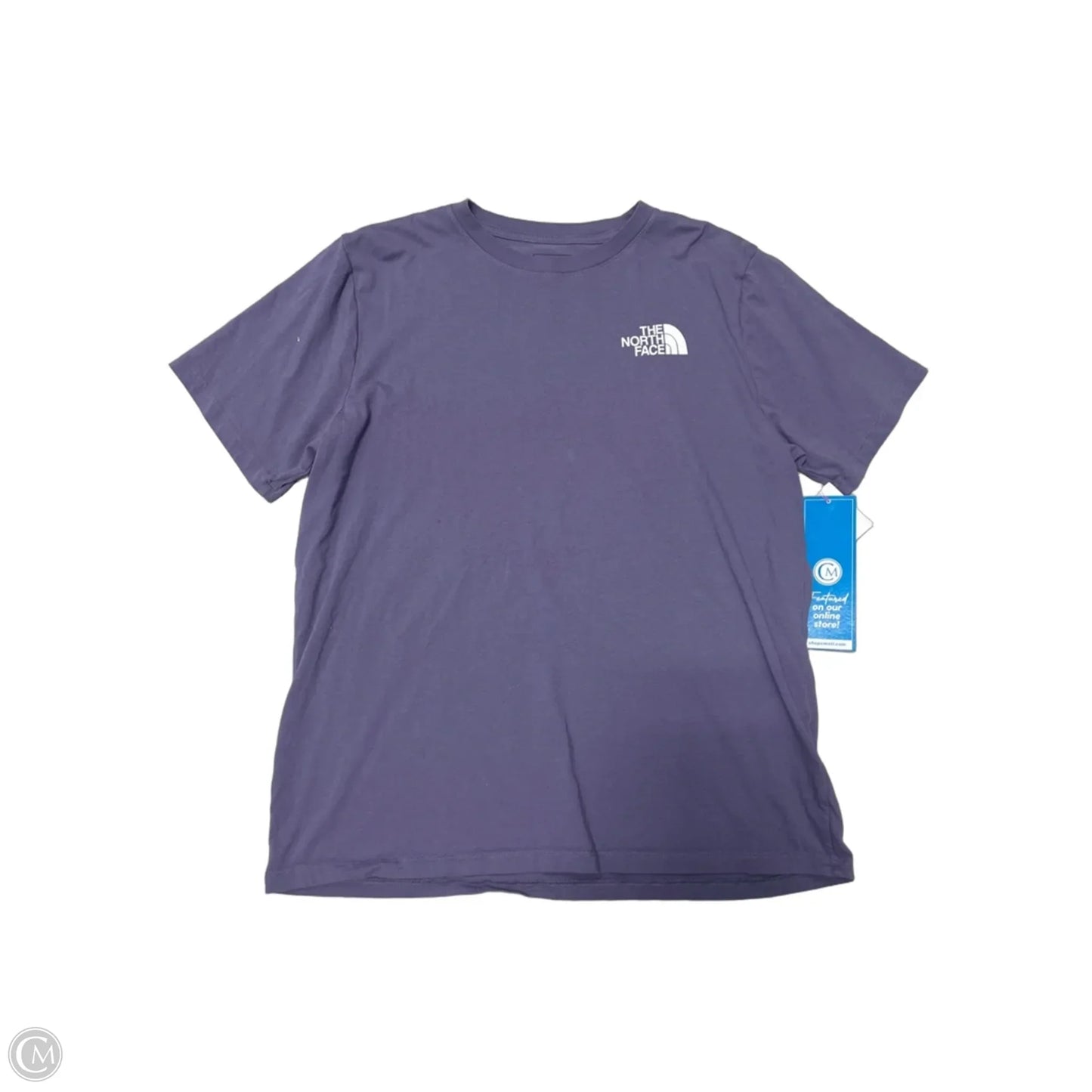 Athletic Top Short Sleeve By The North Face In Purple, Size: L