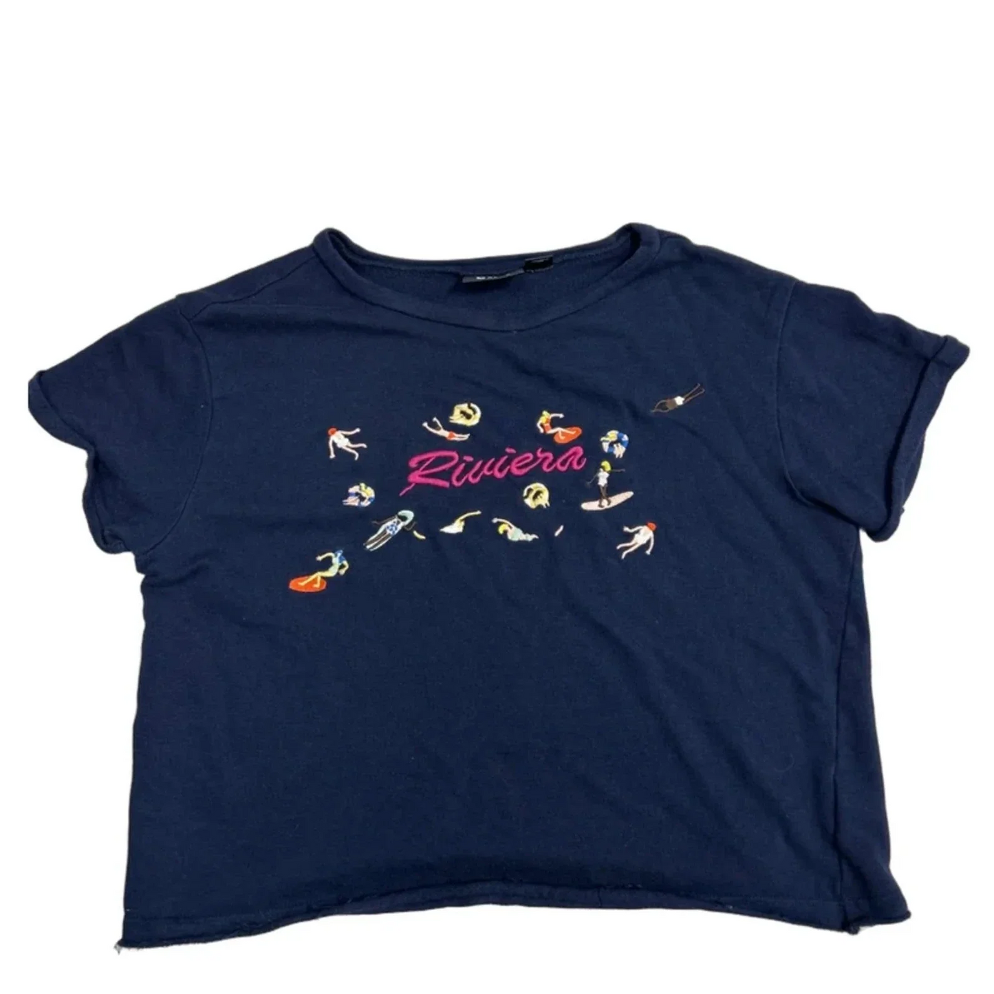 Top Short Sleeve By Maeve In Navy, Size: S