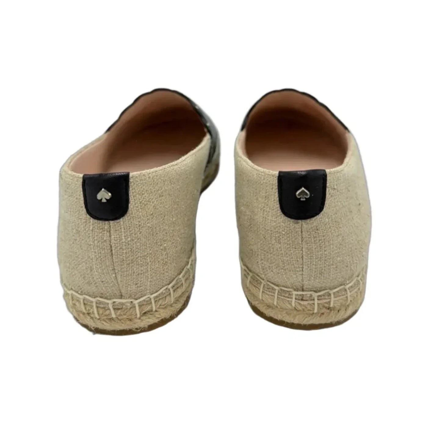 Espadrille Shoes Designer By Kate Spade In Black & Tan, Size: 9
