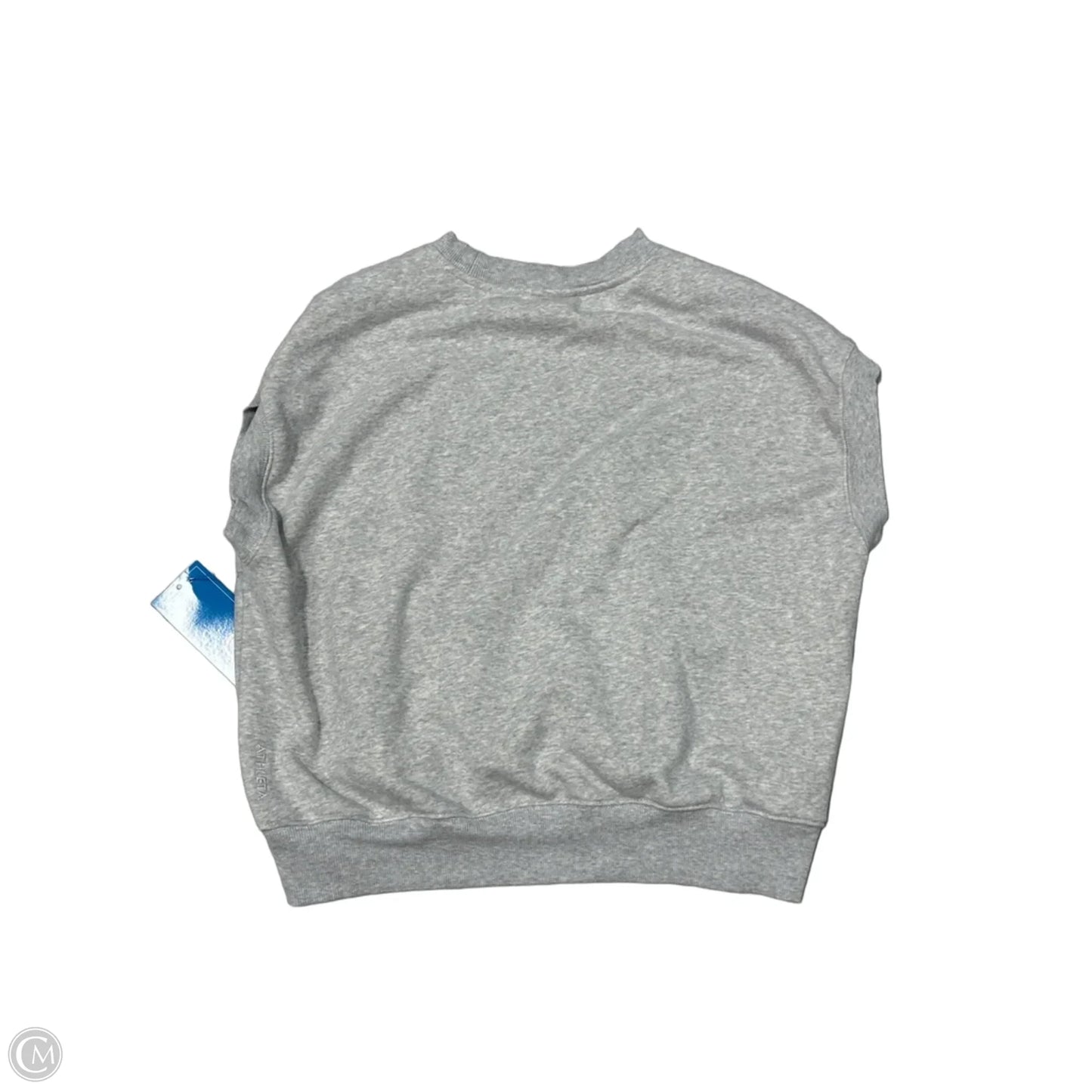 Athletic Top Short Sleeve By Athleta In Grey, Size: L