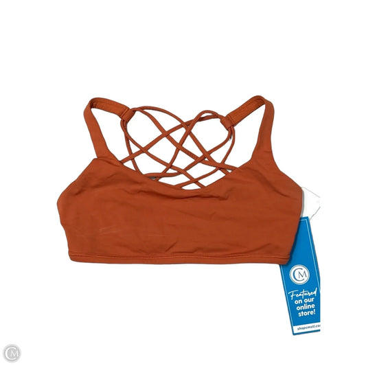 Athletic Tank Top Bra By Lululemon In Orange, Size: S
