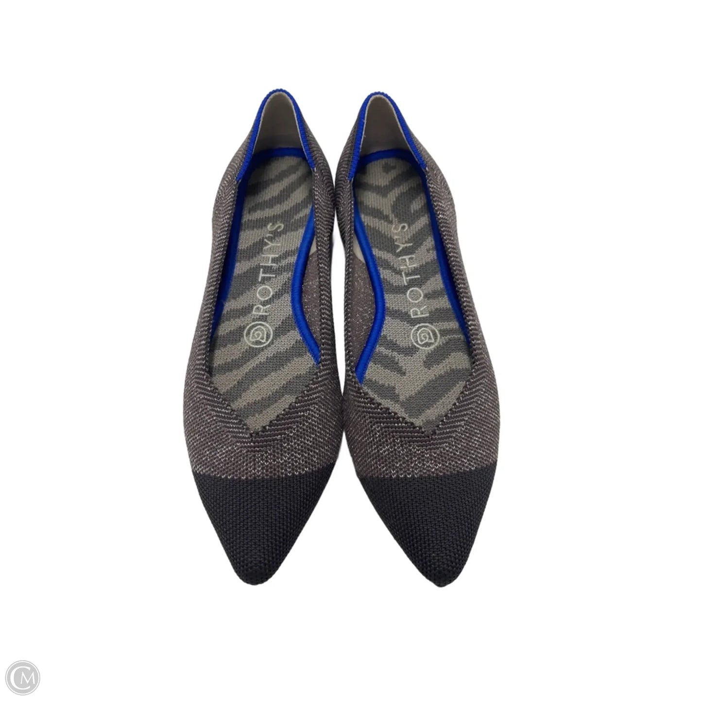 Shoes Flats By Rothys In Black & Tan, Size: 6.5