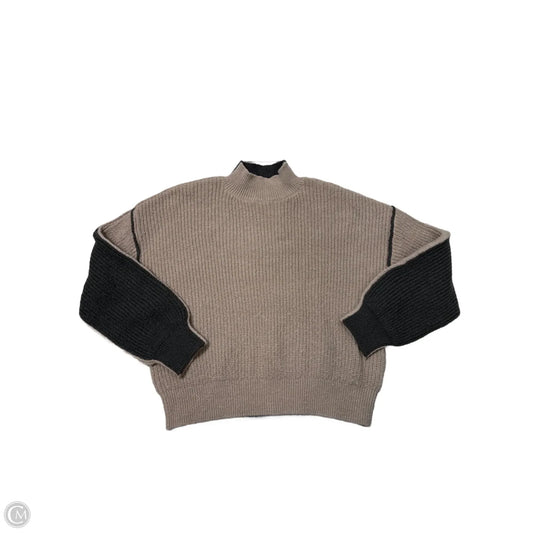 Sweater By Blu Pepper In Grey & Tan, Size: M