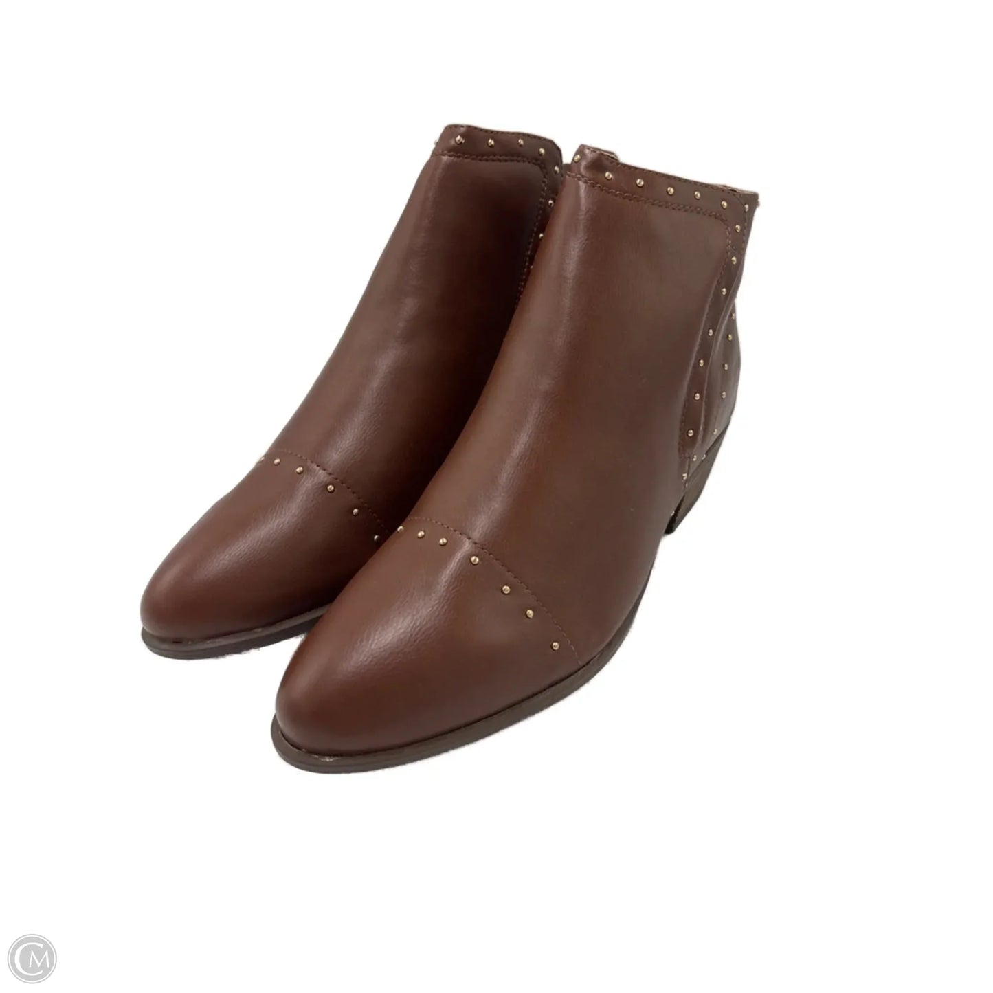 Boots Ankle Heels In Brown, Size: 12