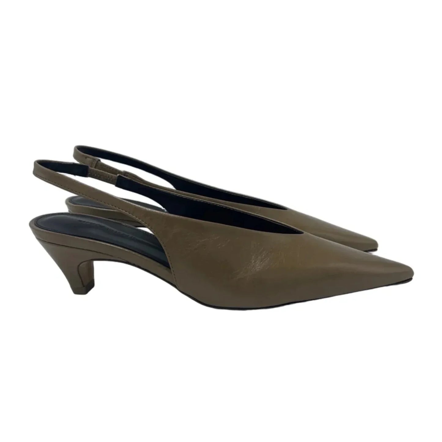 Like New! Shoes Heels Kitten By Banana Republic In Brown, Size: 6