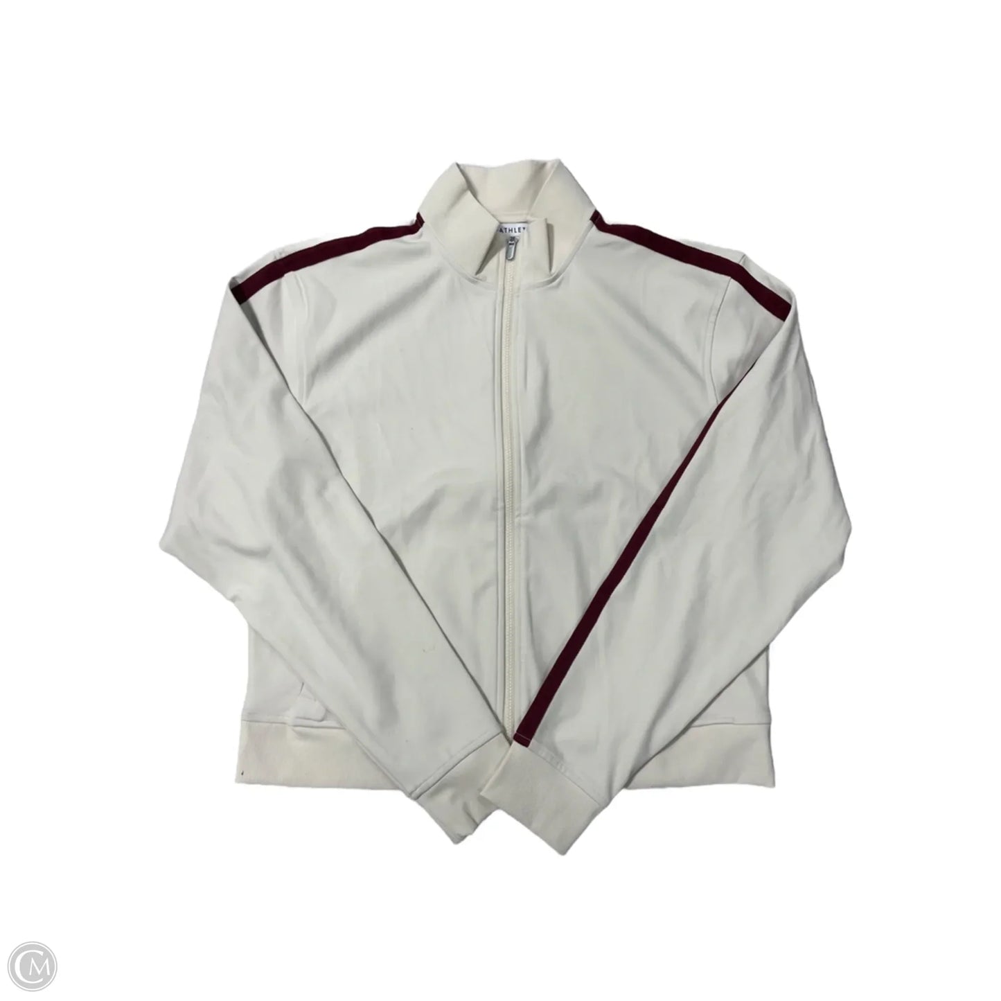 Athletic Jacket By Athleta In Cream, Size: M