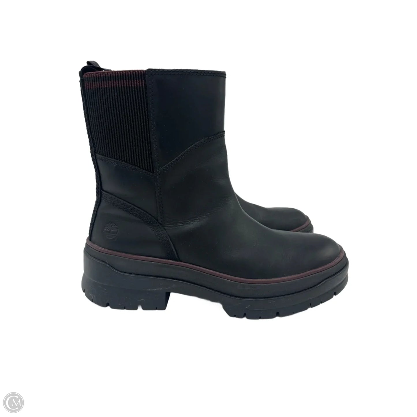 Boots Leather By Timberland In Black, Size: 8