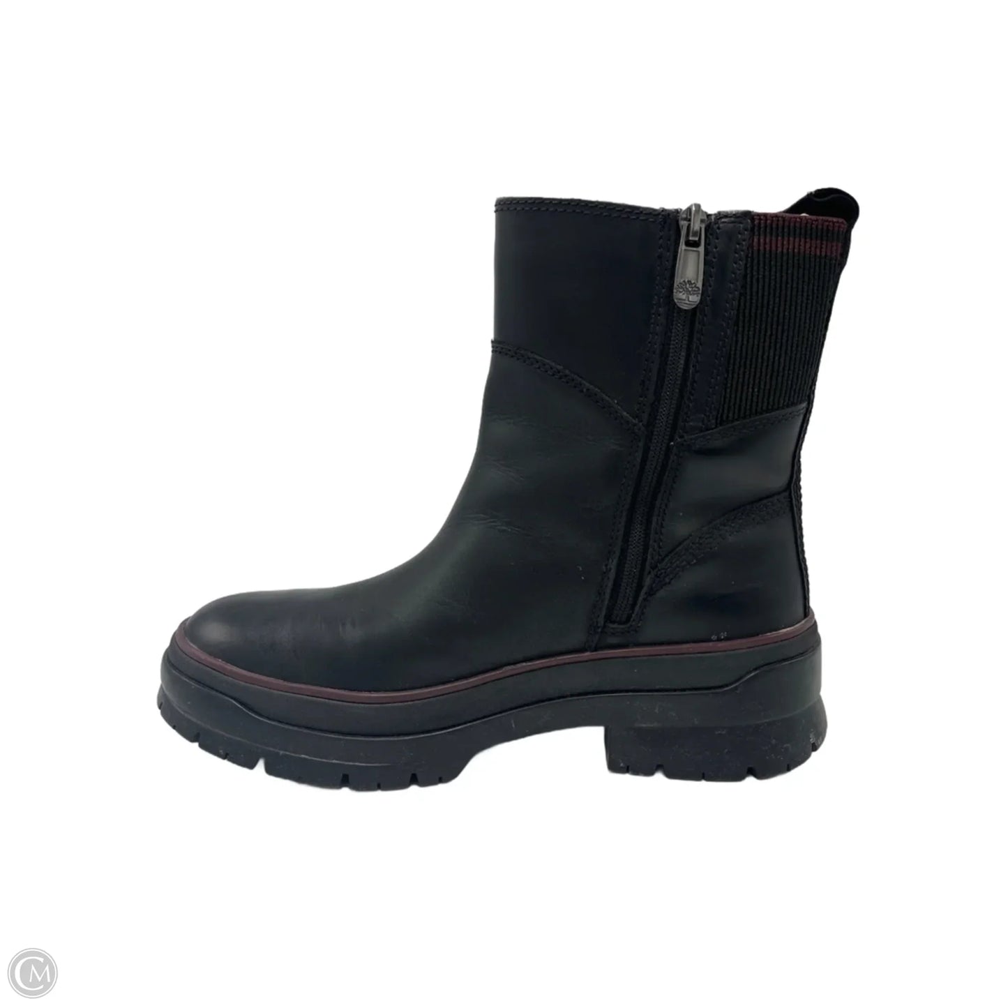 Boots Leather By Timberland In Black, Size: 8