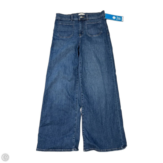 Jeans Wide Leg By Frame In Blue Denim, Size: 10