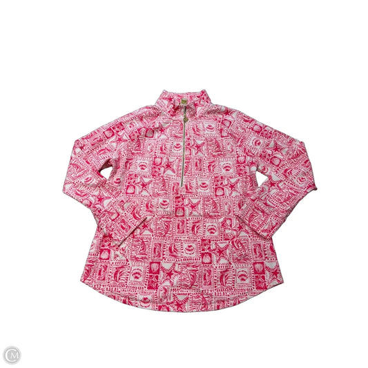 Top Long Sleeve Designer By Lilly Pulitzer In Pink, Size: L