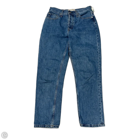 Jeans Straight By Everlane In Blue Denim, Size: 2