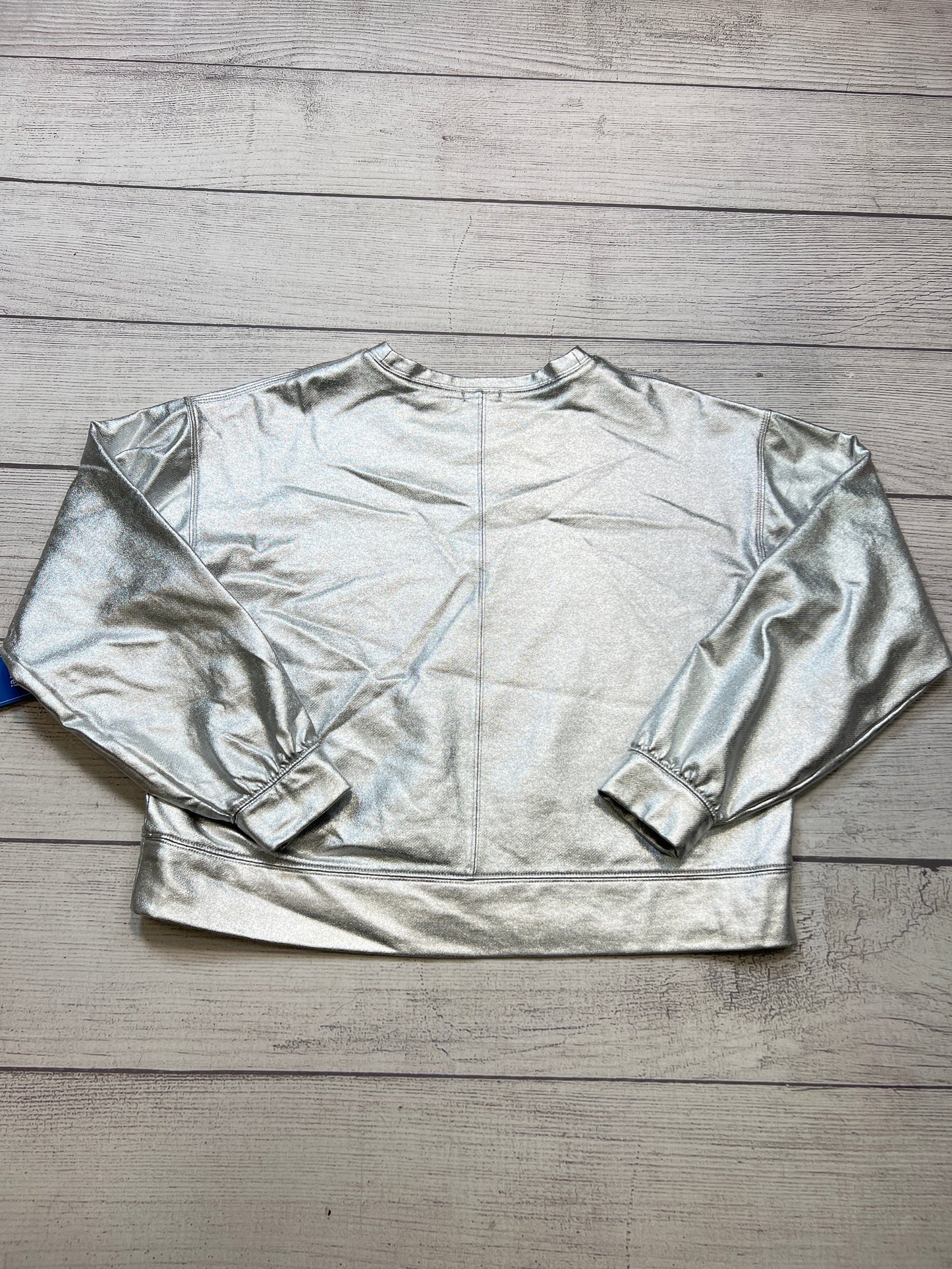 Top Long Sleeve By Pilcro In Silver, Size: S