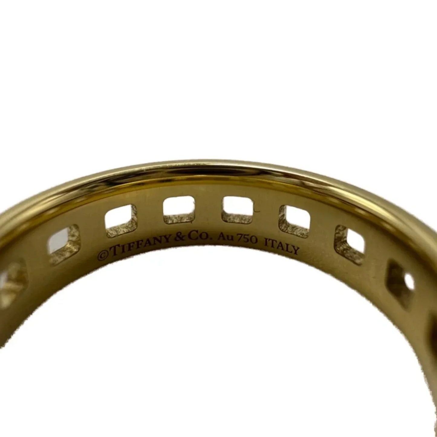 Tiffany & Company 18K T True Wide Band Luxury Ring, Size: 5.5