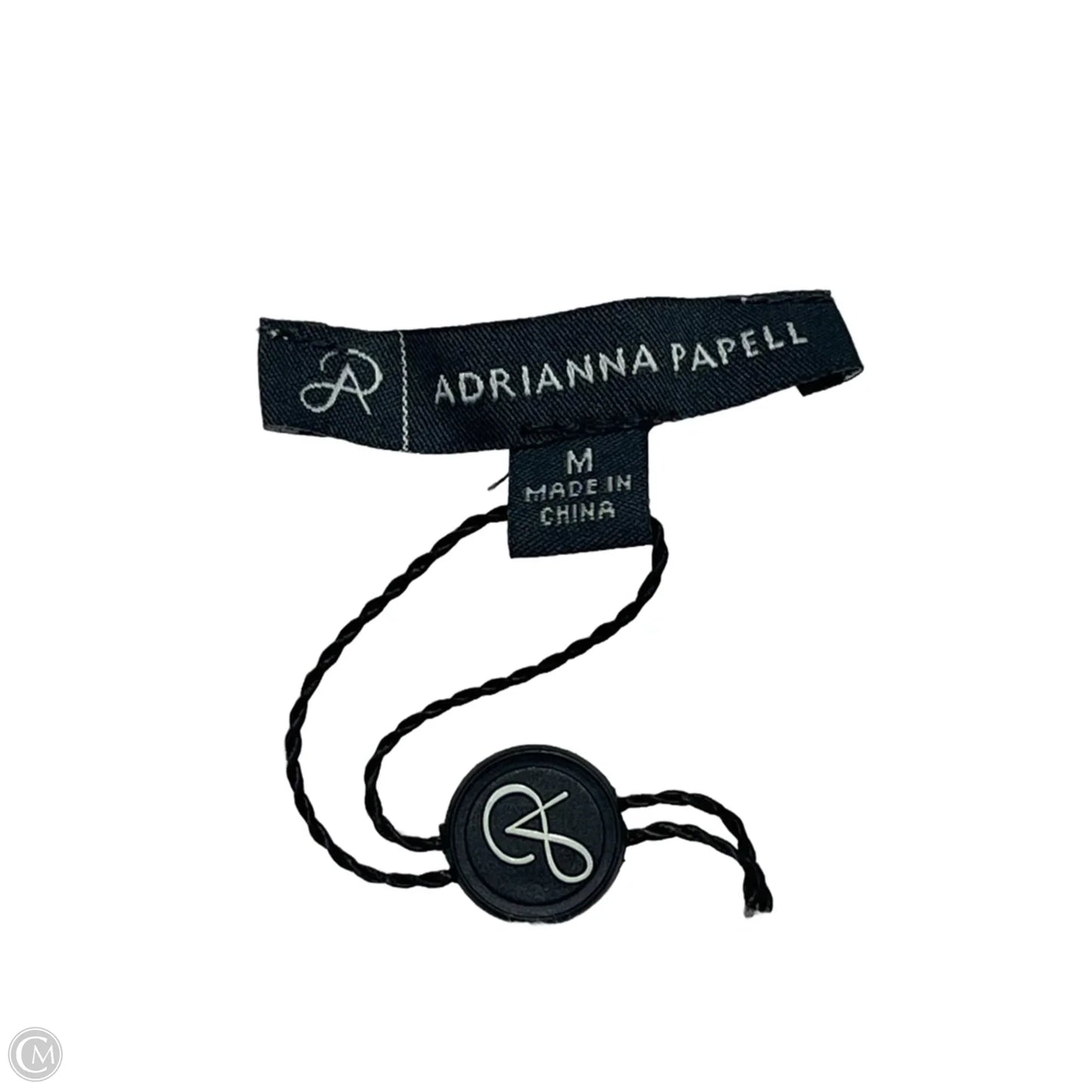 Sweater Short Sleeve By Adrianna Papell In Pink & White, Size: M