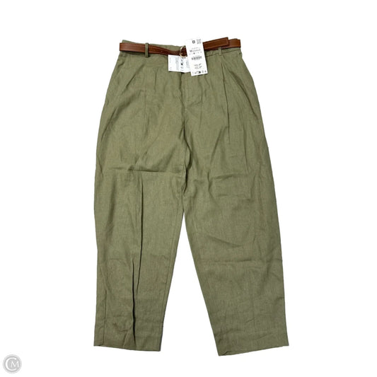New! Pants Linen By Zara In Green, Size: M