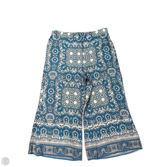 Pants Dress By Feather & Bone In Blue & White, Size: 14