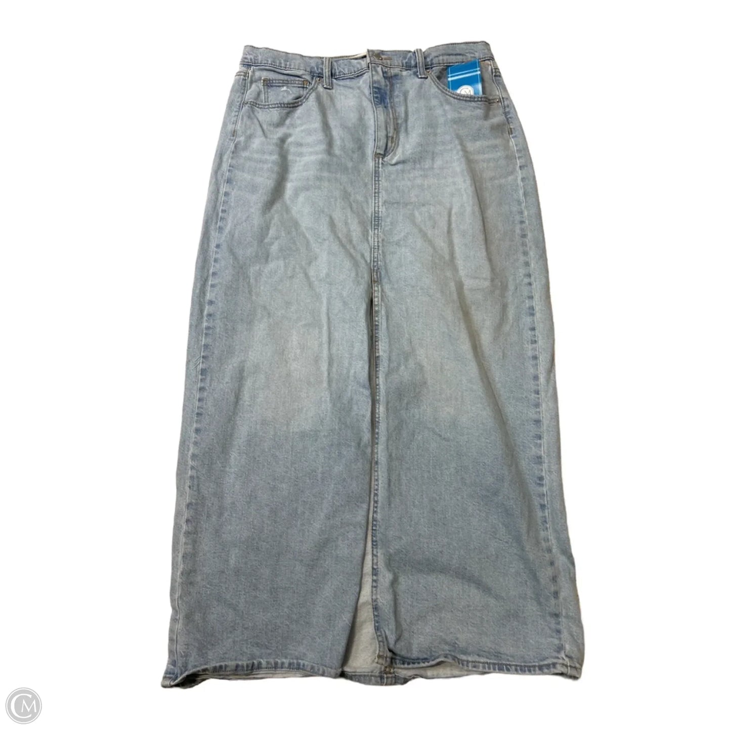 Skirt Maxi By Universal Thread In Blue Denim, Size: 12