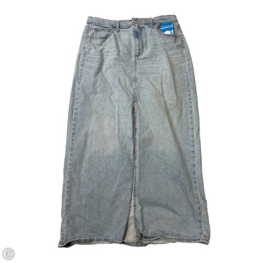 Skirt Maxi By Universal Thread In Blue Denim, Size: 12