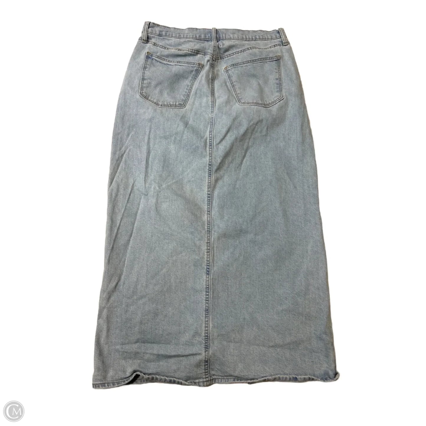 Skirt Maxi By Universal Thread In Blue Denim, Size: 12