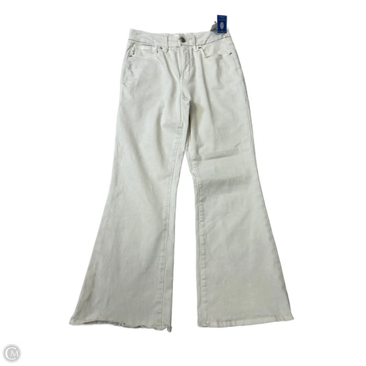 Jeans Flared By Good American In Cream, Size: 2