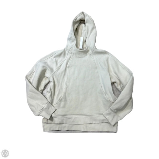 Sweatshirt Hoodie By Lululemon In Cream, Size: Xs