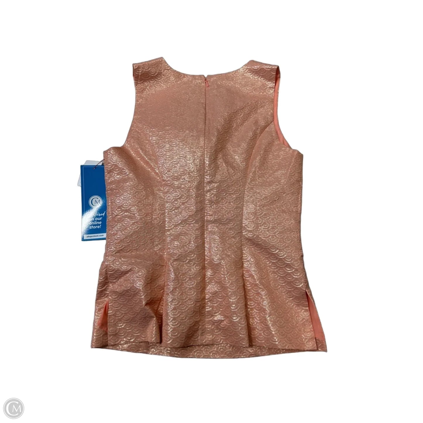 Top Sleeveless Designer By Lilly Pulitzer In Orange, Size: S
