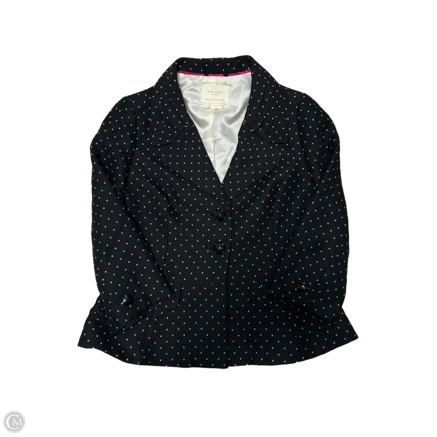 Blazer Designer By Kate Spade In Black, Size: M