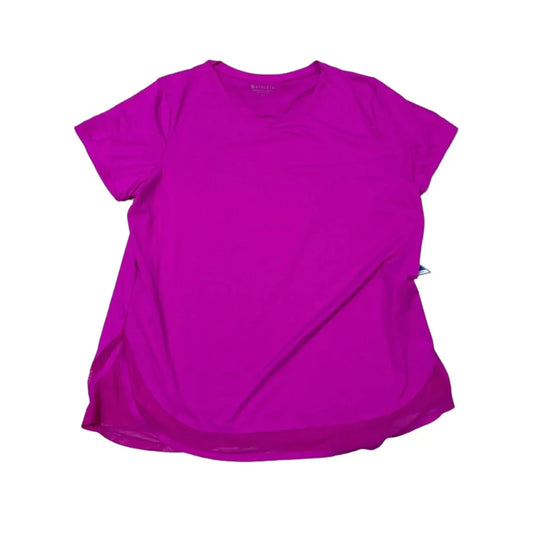 Athletic Top Short Sleeve By Athleta In Purple, Size: L