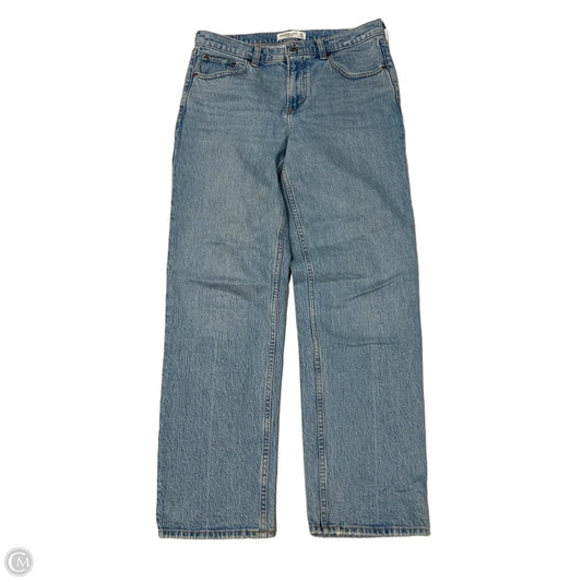 Abercrombie & Fitch Straight Jeans in Blue Denim, Size 28