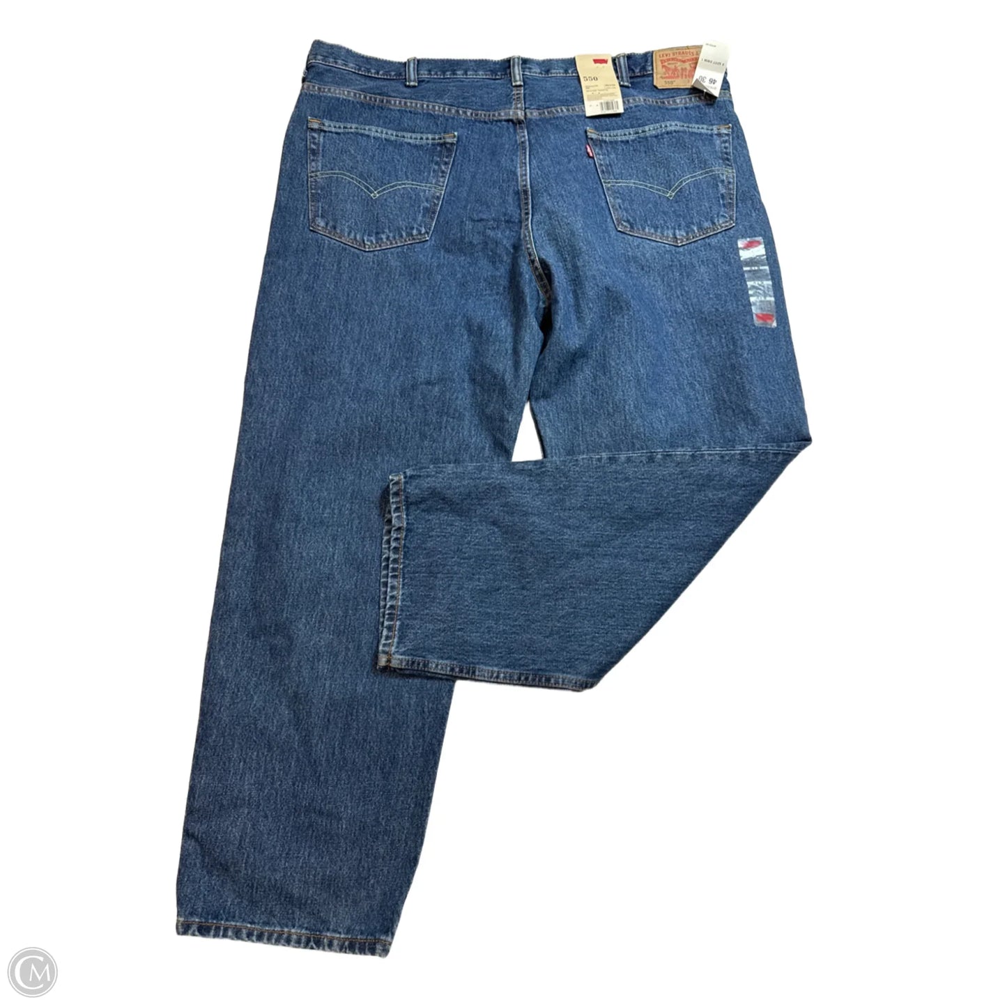 Jeans Wide Leg By Levis In Blue Denim, Size: 28