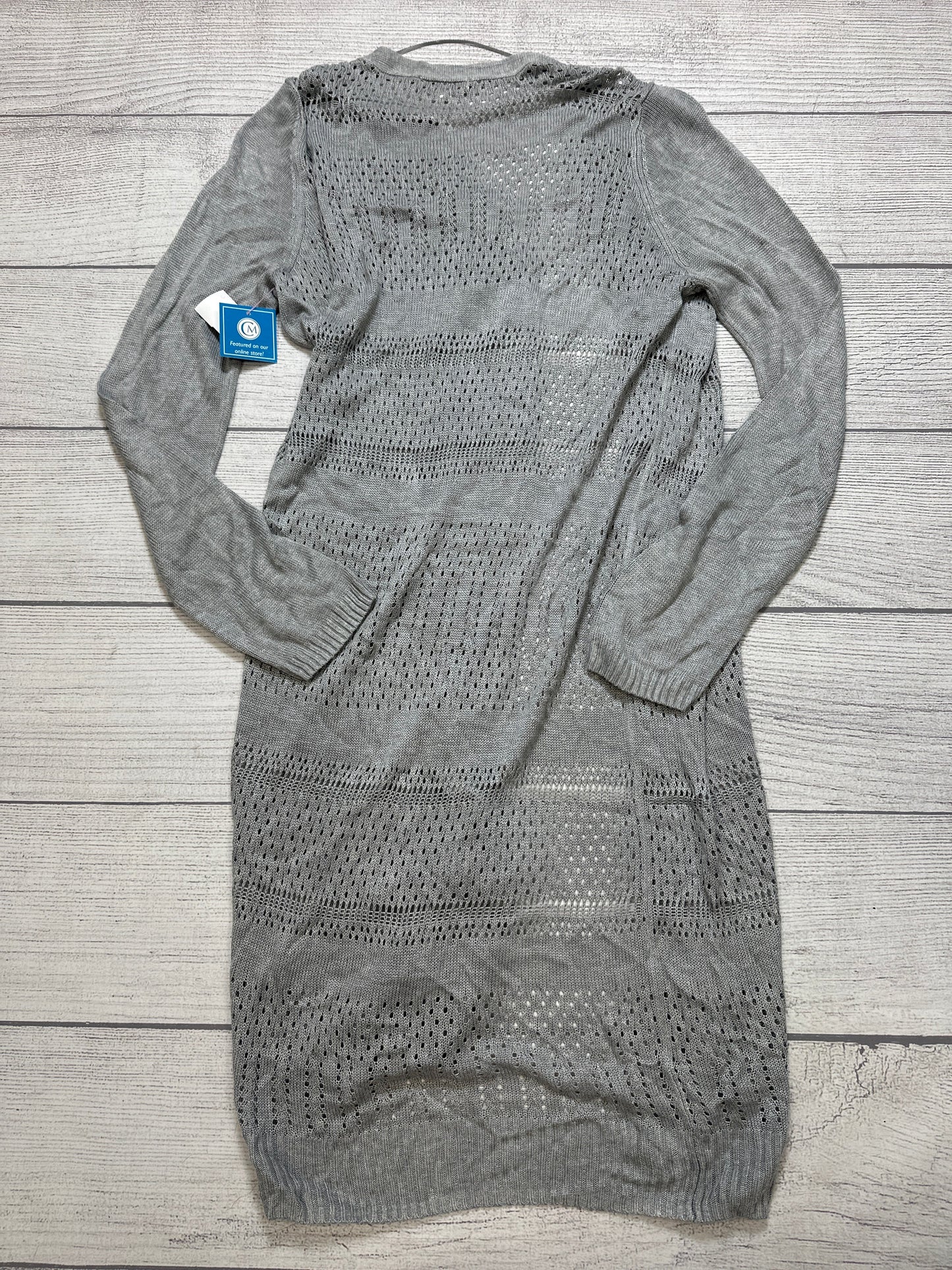 Sweater Cardigan By Skies Are Blue In Grey, Size: Xl